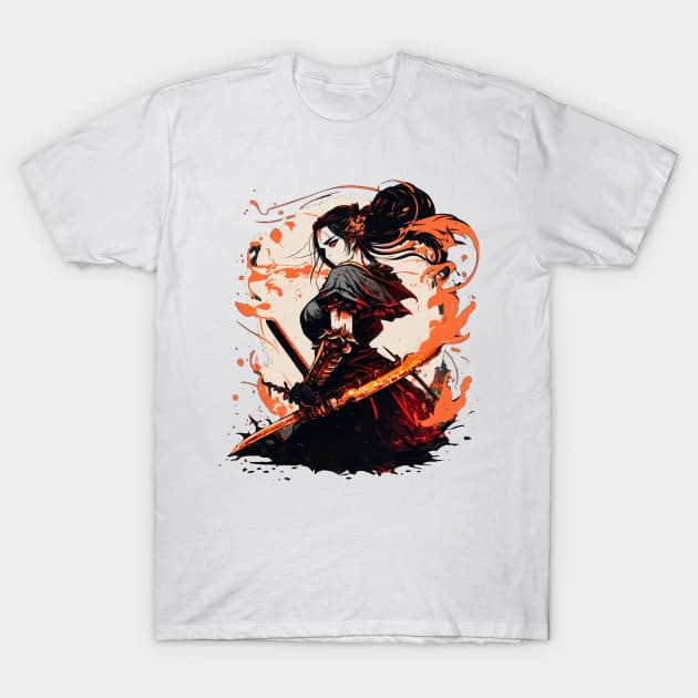 Samurai Waifu T-Shirt by Billy23-Shop